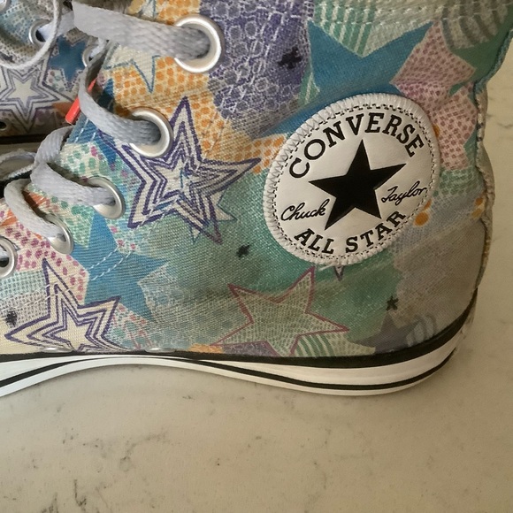 Converse Chuck Taylor all star mosaic design high top sneakers lace up size 7.5 - Picture 6 of 9